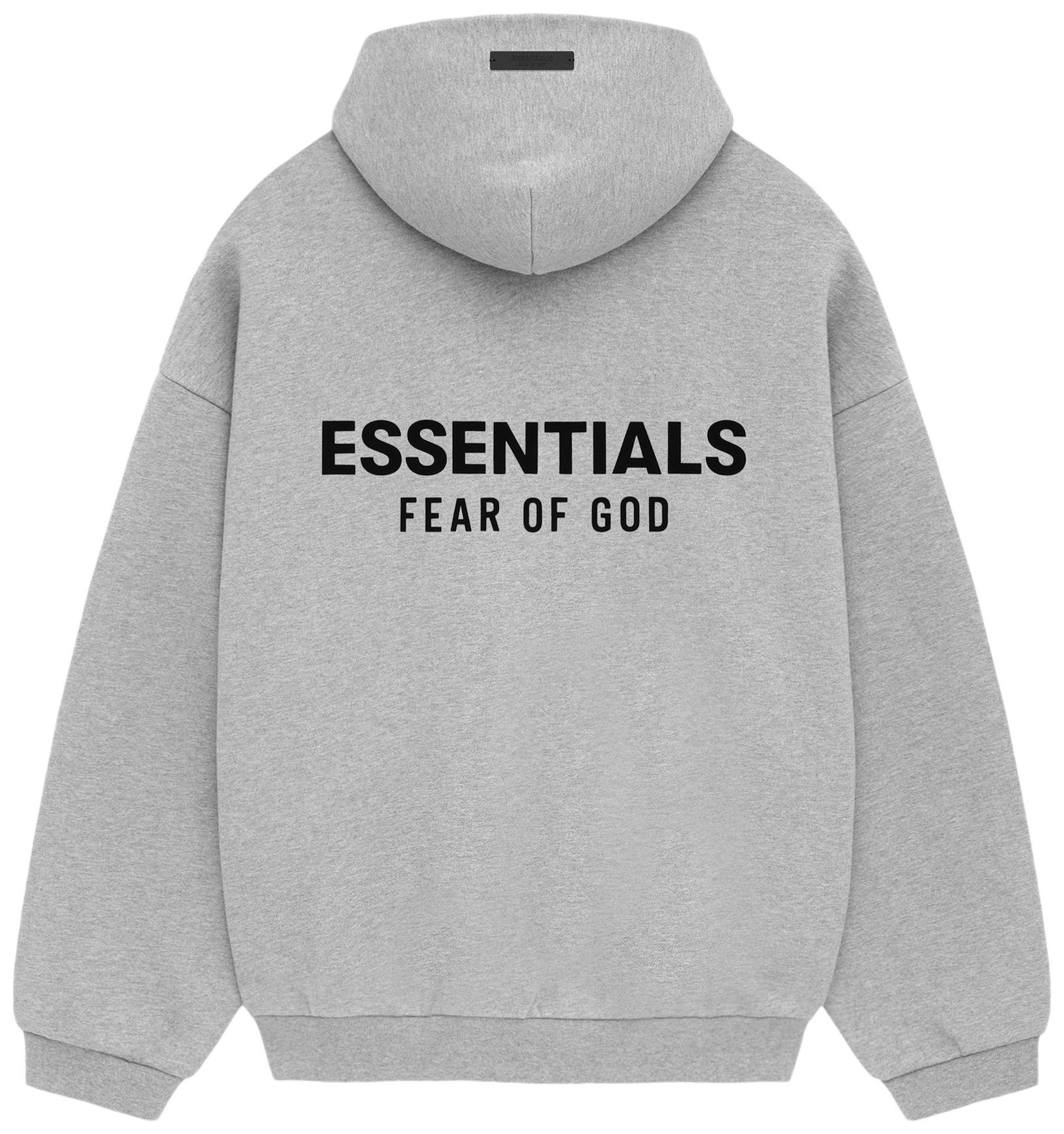 Fear of God Essentials Fleece Hoodie II 'Light Heather Grey' | GOAT
