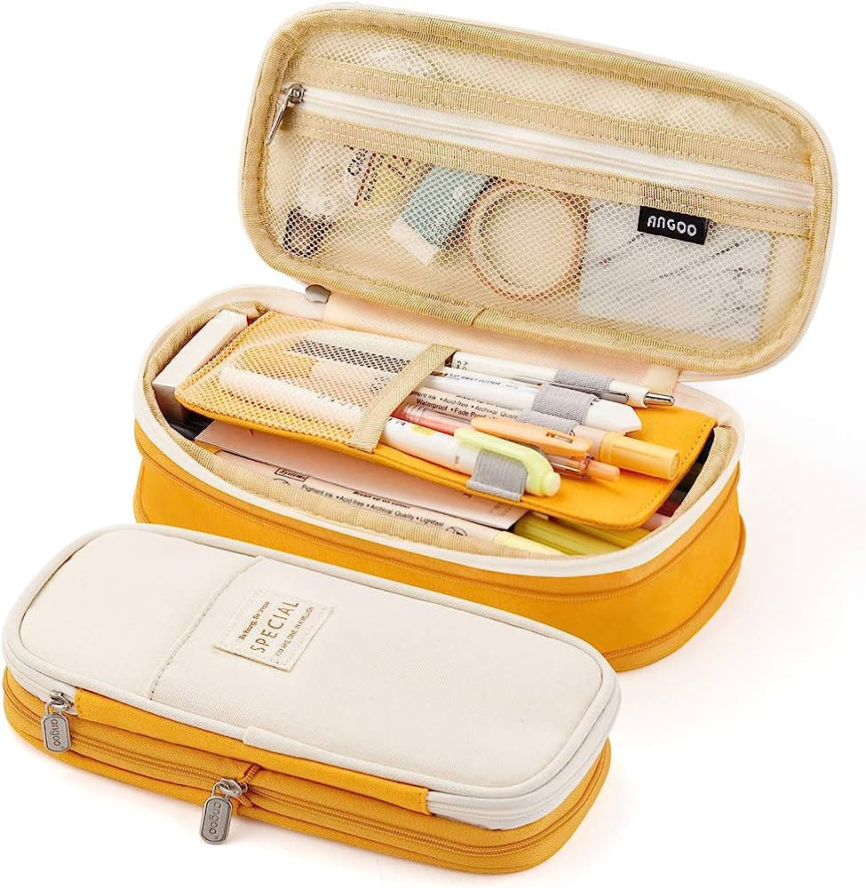EASTHILL Big Capacity Pencil Pen Case Office College School Large Storage High Bag Pouch Holder B... | Amazon (US)