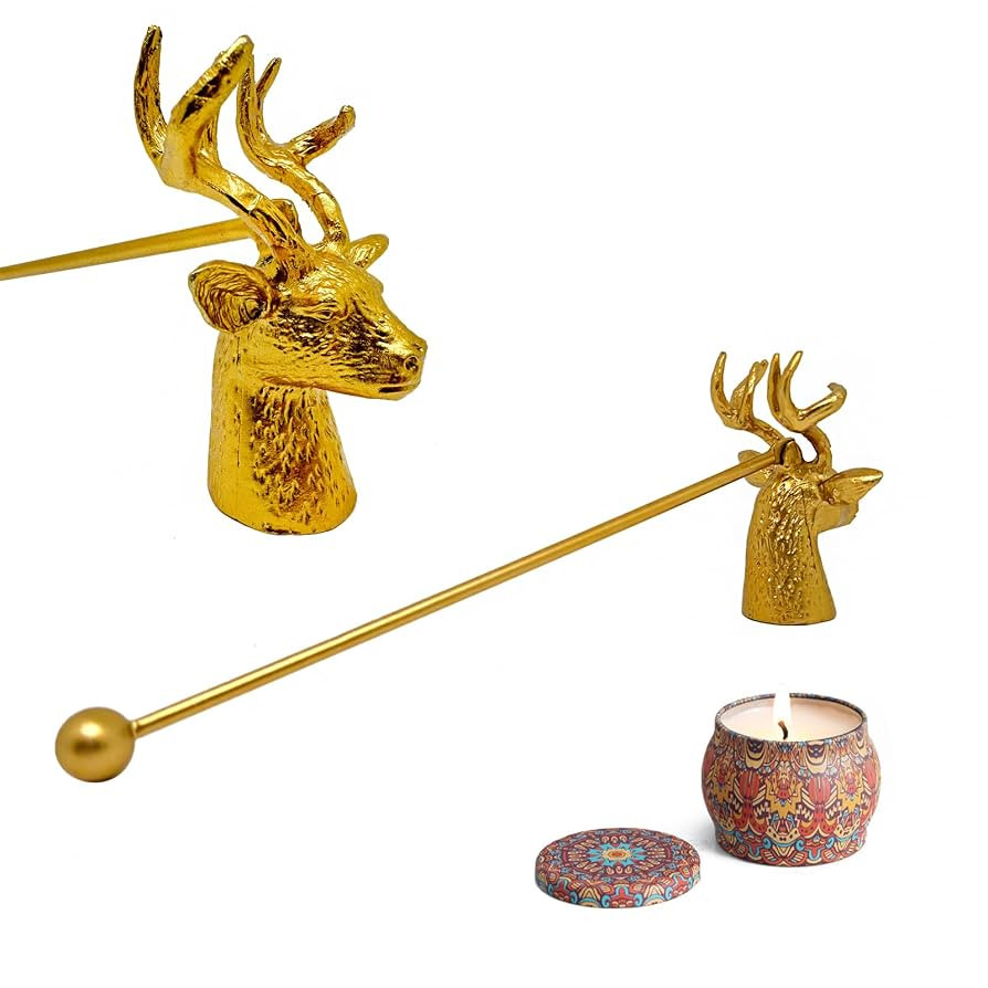 Gold Stag Candle Snuffer, Candlesnuffers Wick Snuffer Candle Extinguisher Accessory for Putting O... | Amazon (US)