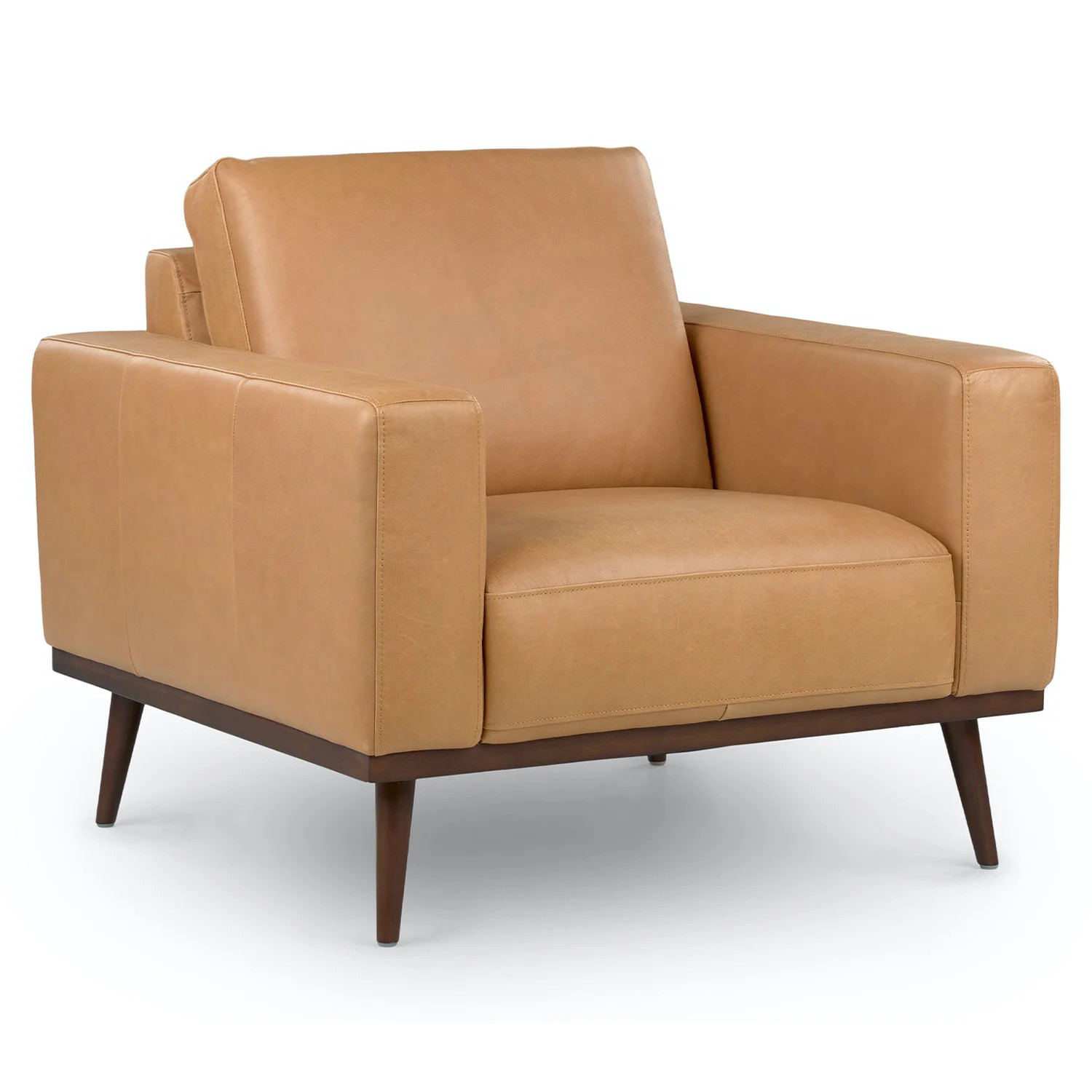 Rhett 38.5" Leather Lounge Chair - Charme Tan | Article
