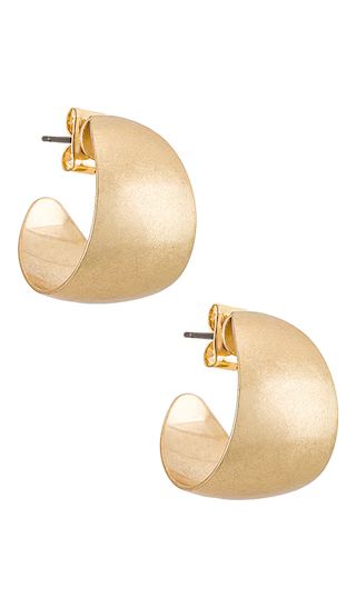 Melrose Hoop Earring in Gold | Revolve Clothing (Global)