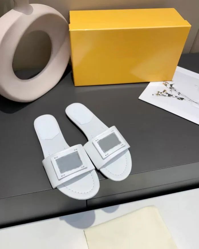 2022 Designer New Fashion Slippers Ladies Sandals Letter Slide Splicing Summer Original Box Dust ... | DHGate