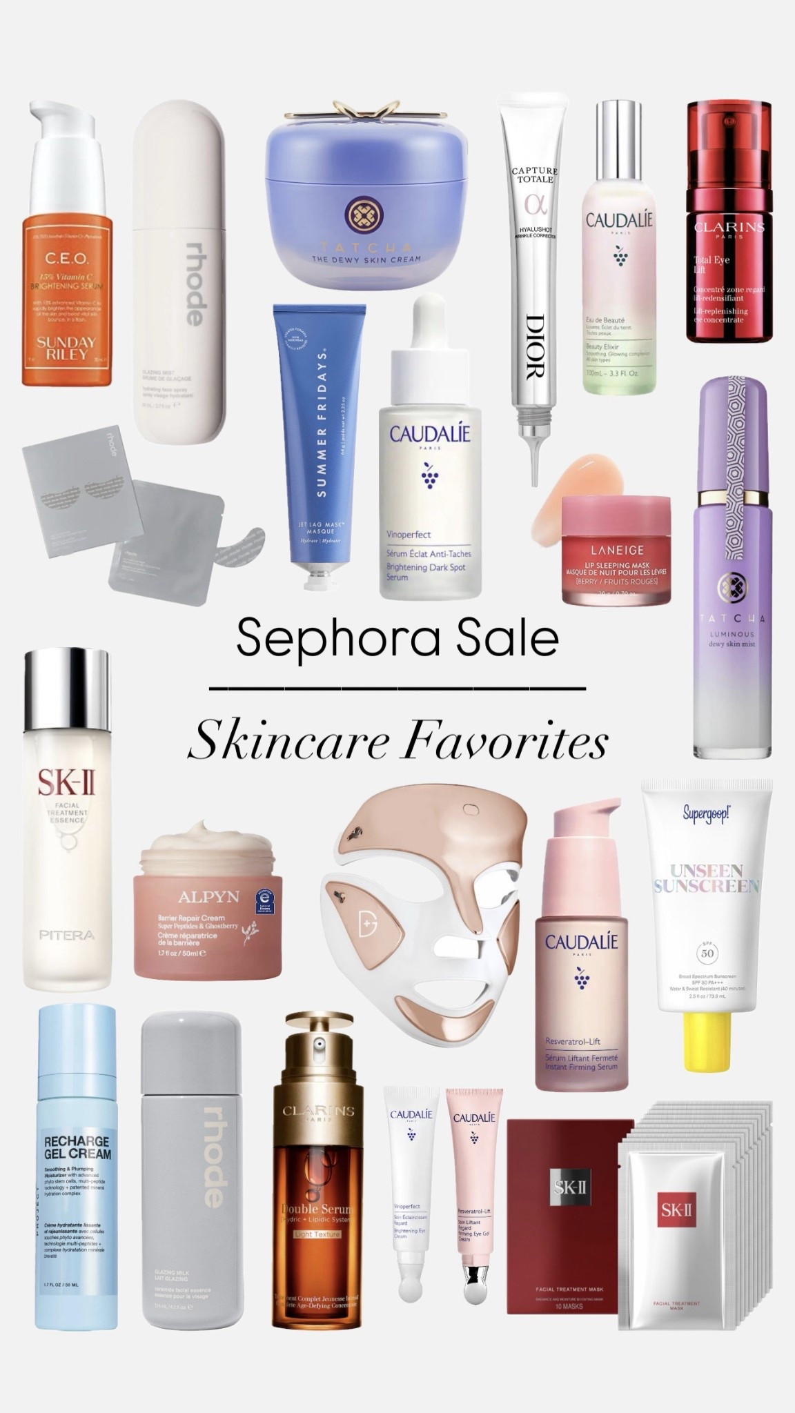 Sephora Sale skincare favorites💧Viral beauty must-haves for glowing, hydrated, glass skin | Tatcha, Caudalie, SK-II, Rhode, Summer Fridays and more. 

Sephora Sale, skincare, favorites, glow, hydrated skin, viral, must-haves, brand names.

#LTKBeauty #LTKFindsUnder100 #LTKSaleAlert