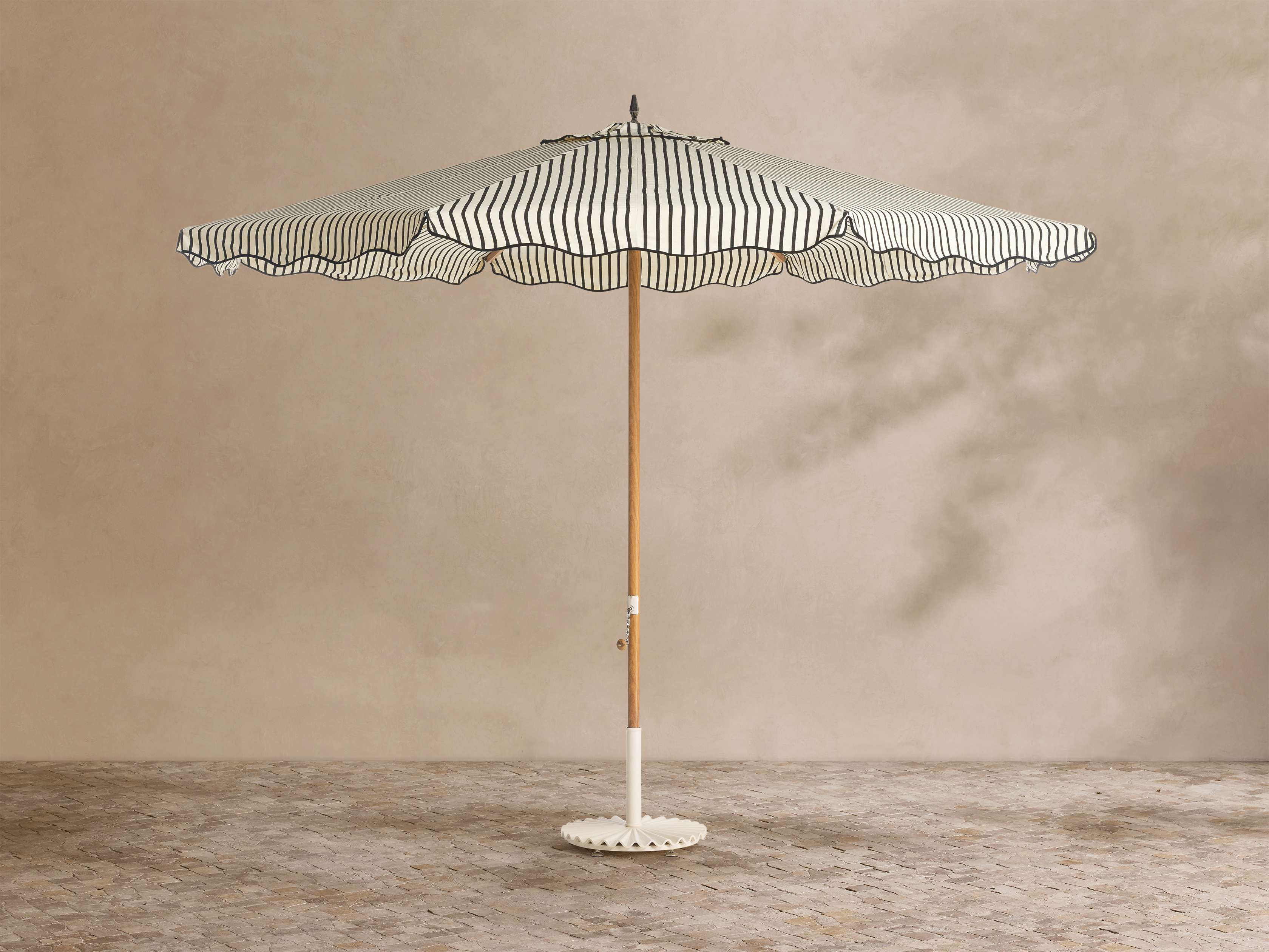 Marbella Umbrella with Monaco Canopy and Clamshell Base , 10' | Arhaus | Arhaus