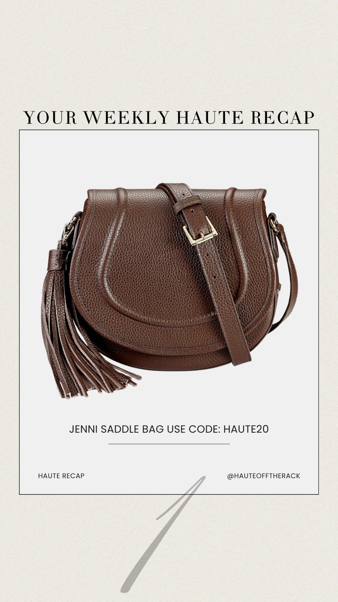 The beck sling bag is now available in this gorgeous chocolate color! Take 20% OFF with code HAUTE20

#handbag #giginewyork #slingbag #falloutfits #fallfashion

#LTKSeasonal #LTKSaleAlert #LTKItBag