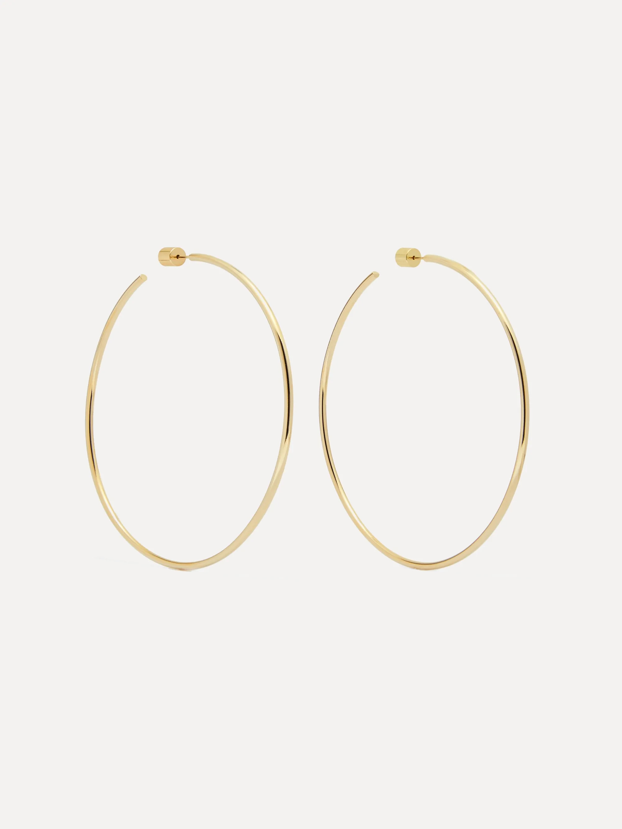 JENNIFER FISHER3" Thread gold-plated hoop earrings | NET-A-PORTER (US)
