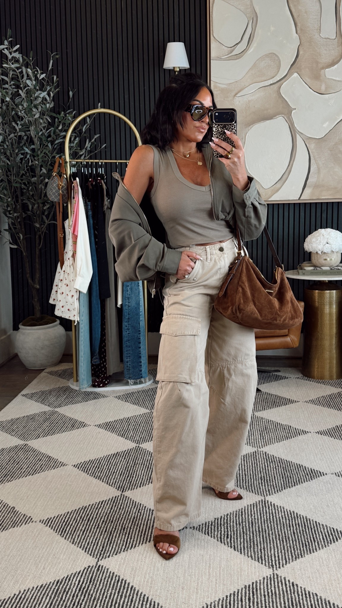 Absolutely love this look 

In a small in tank and jacket 
2 in pants 