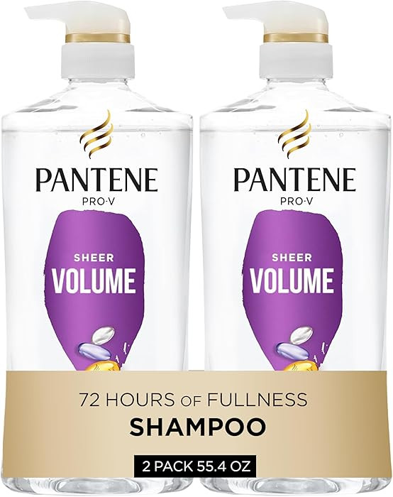 Pantene Shampoo, Sheer Volume - Lightweight Nourishment for Fine, Color-Treated Hair, 72-Hour Ful... | Amazon (US)