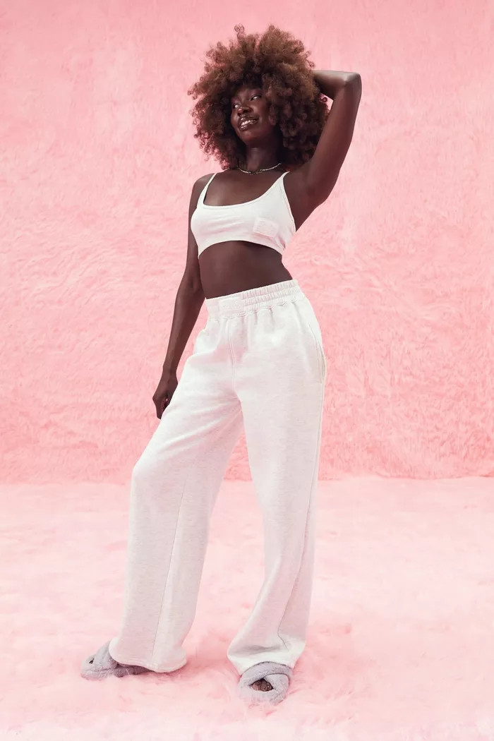 Barbie Label Detail Wide Leg Joggers | boohoo (US & Canada)