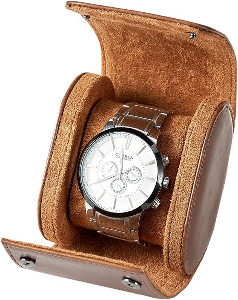 Mr.Okay Single Watch Travel Case -Premium Leather Watch Case With Perfect Texture.(Watch Carrying... | Amazon (US)
