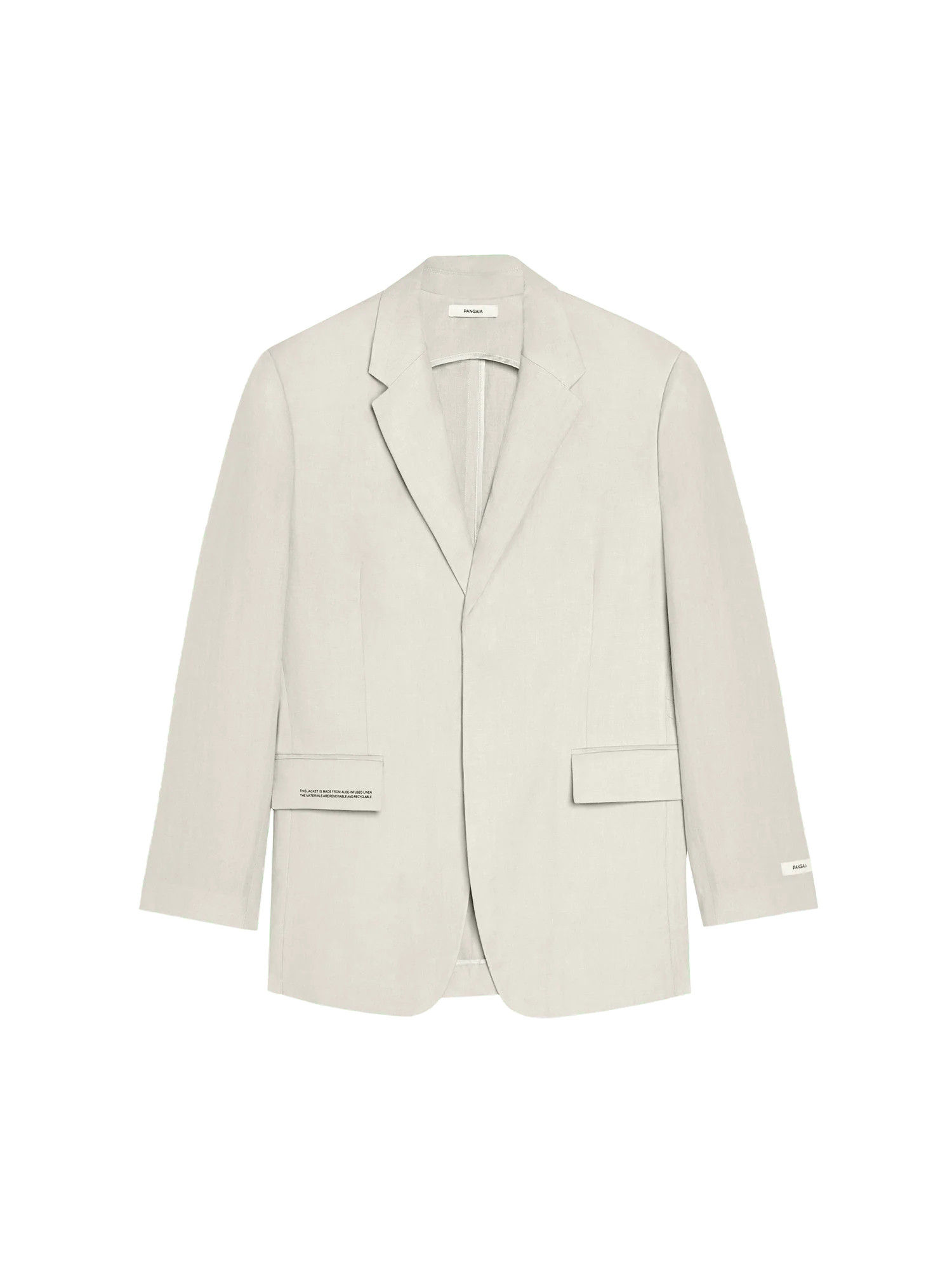 Aloe Linen Tailored Blazer - Limestone - Pangaia | The Pangaia (EU, UK, AUS)