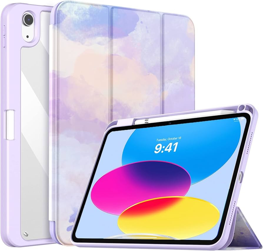 TiMOVO Case for iPad 10th Generation 2022, iPad 10 Case with Pencil Holder, Hybrid Slim Tri-fold ... | Amazon (US)