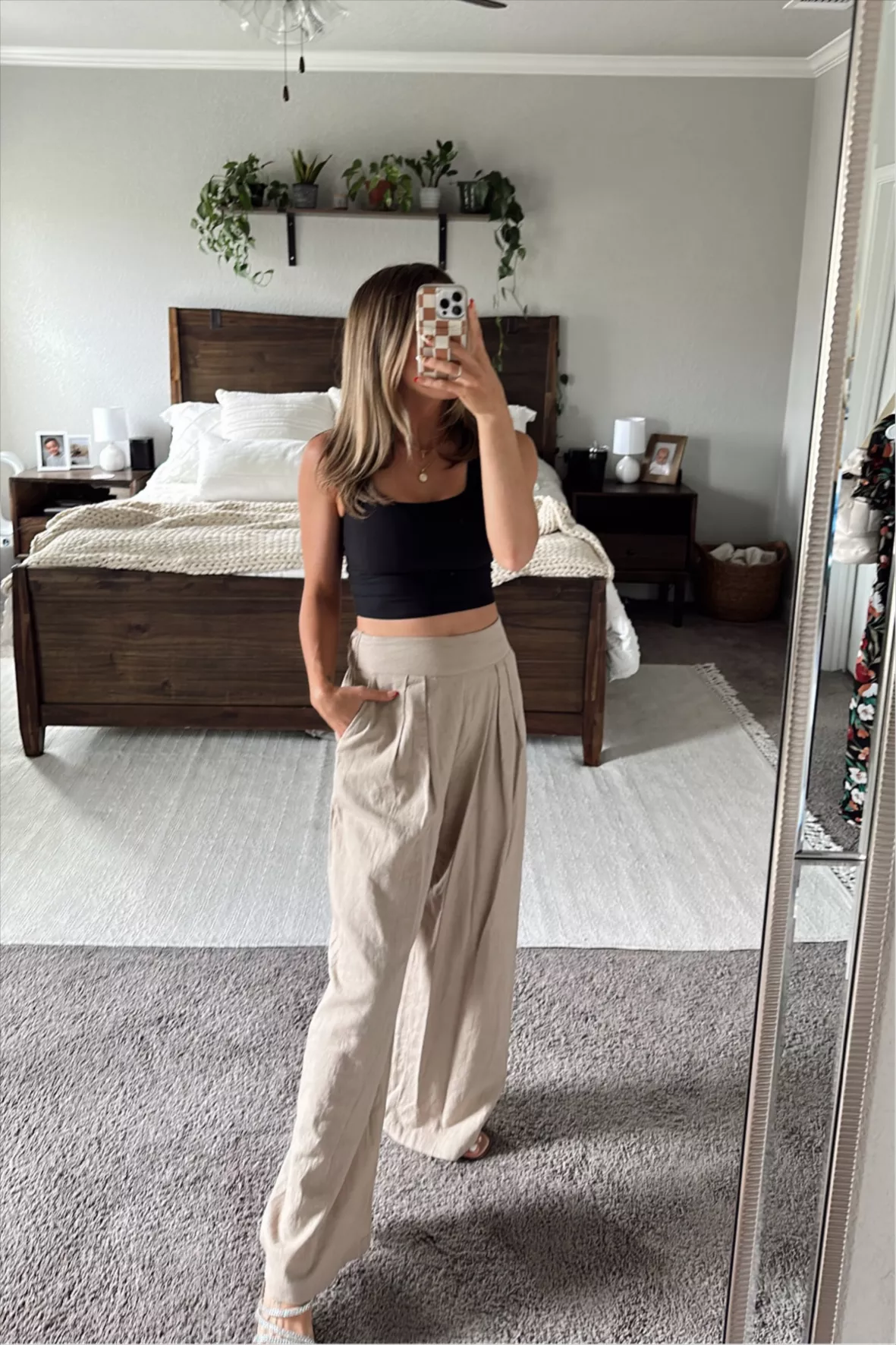 Linen-Blend Ultra Wide-Leg Pant curated on LTK