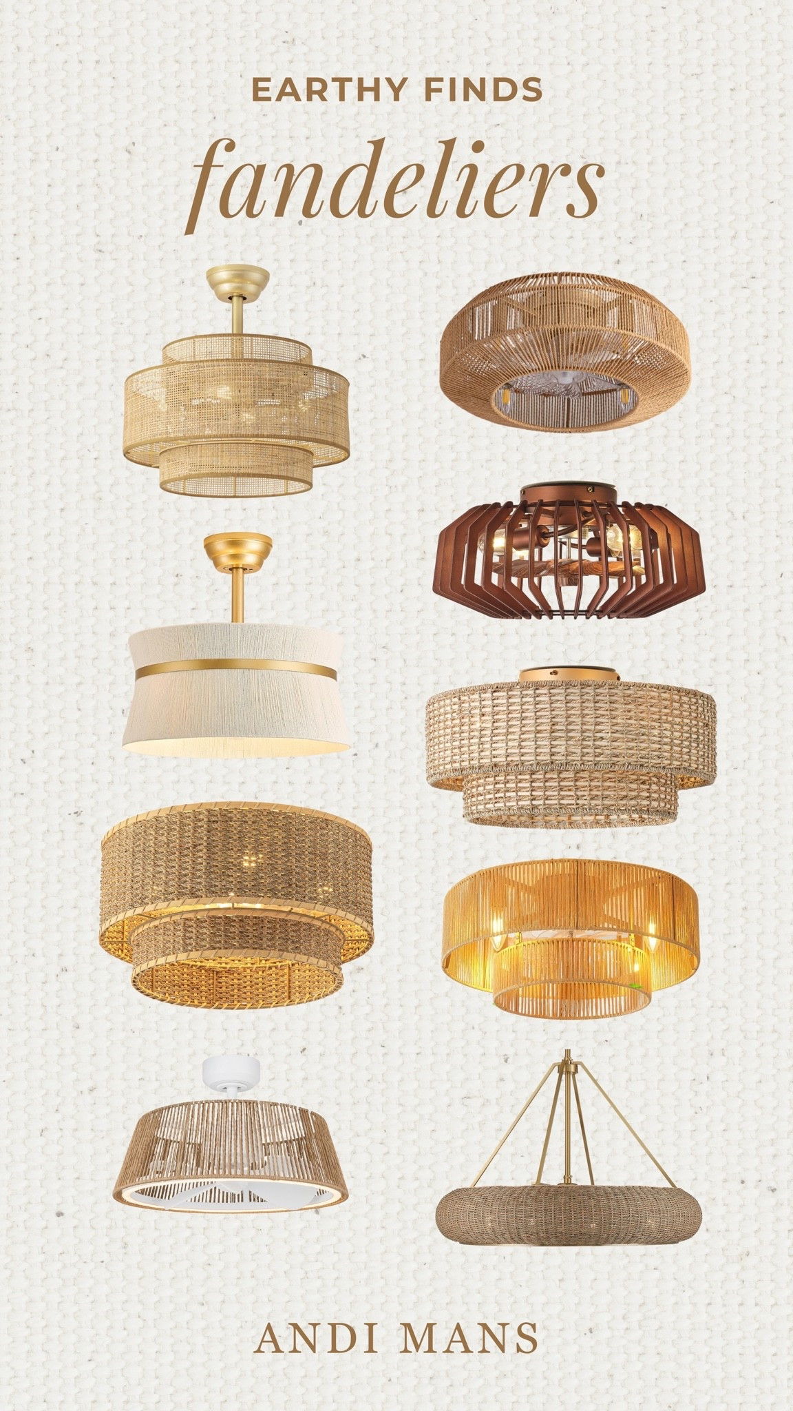 My favorite earthy light + fan combos! Fandeliers!

#LTKSaleAlert #LTKHome #LTKOver40