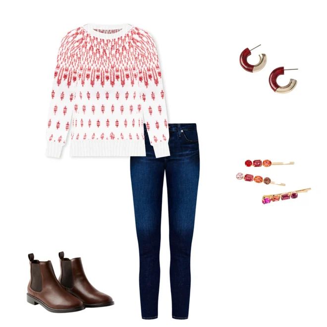 Fair Isle Textured Sweater | LOFT