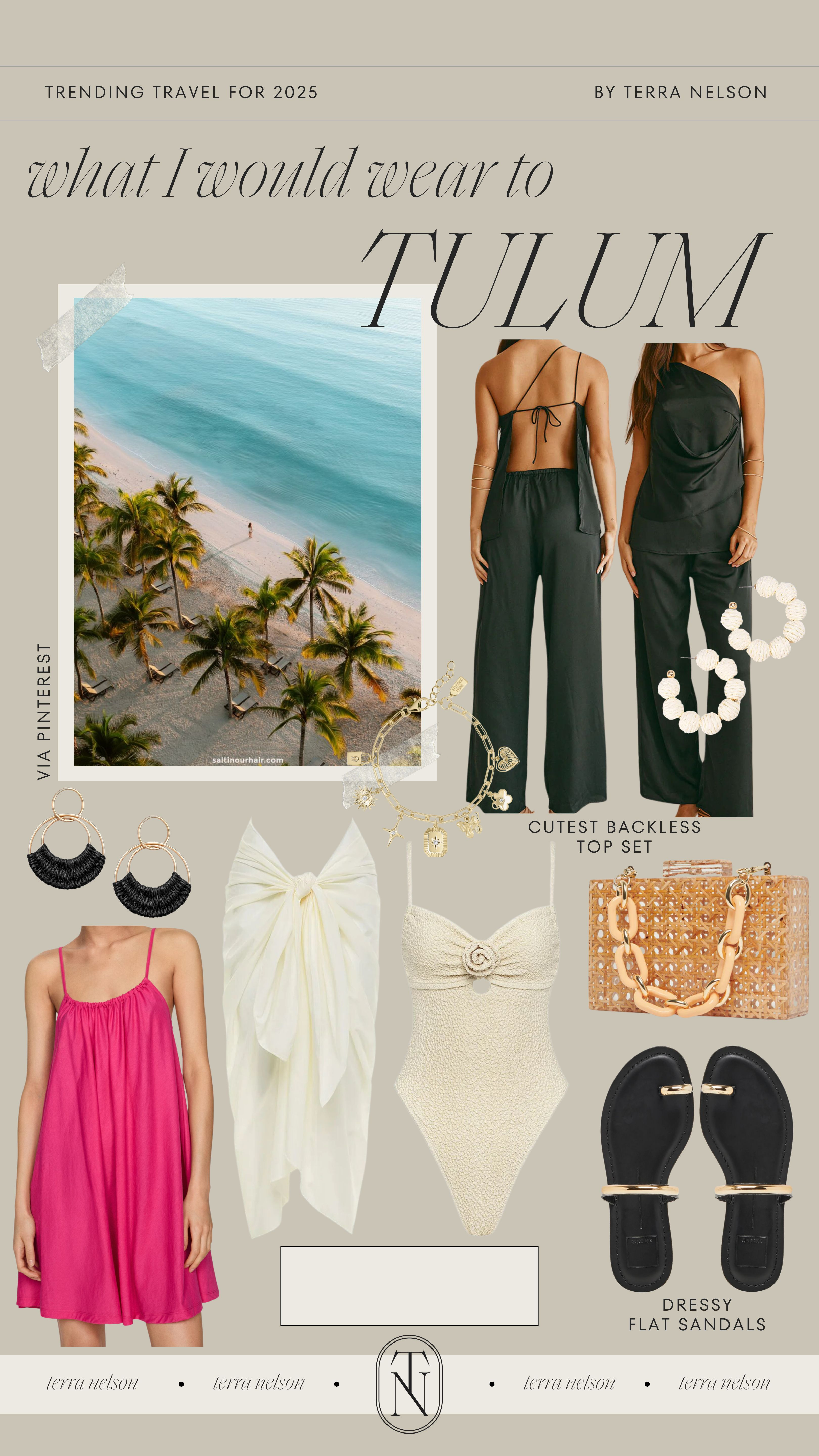 What I would wear to Tulum!
Vacation Outfits / Trending Travel Destinations / Tropical Outfits / Resortwear / Matching Vacay Sets / Beach Sandals / Dressy Sandals / Raffia Jewelry / Raffia Sandals / Raffia Handbag / Sabo Skirt / Dolce Vita / Beach Outfits / Beach Swimwear / Neutral Swimwear / Tropical Handbags / Vacation Dresses / Floral Dresses / Summer Dresses / Spring Break Vacation /  

 #LTKSeasonal #LTKStyleTip #LTKTravel
