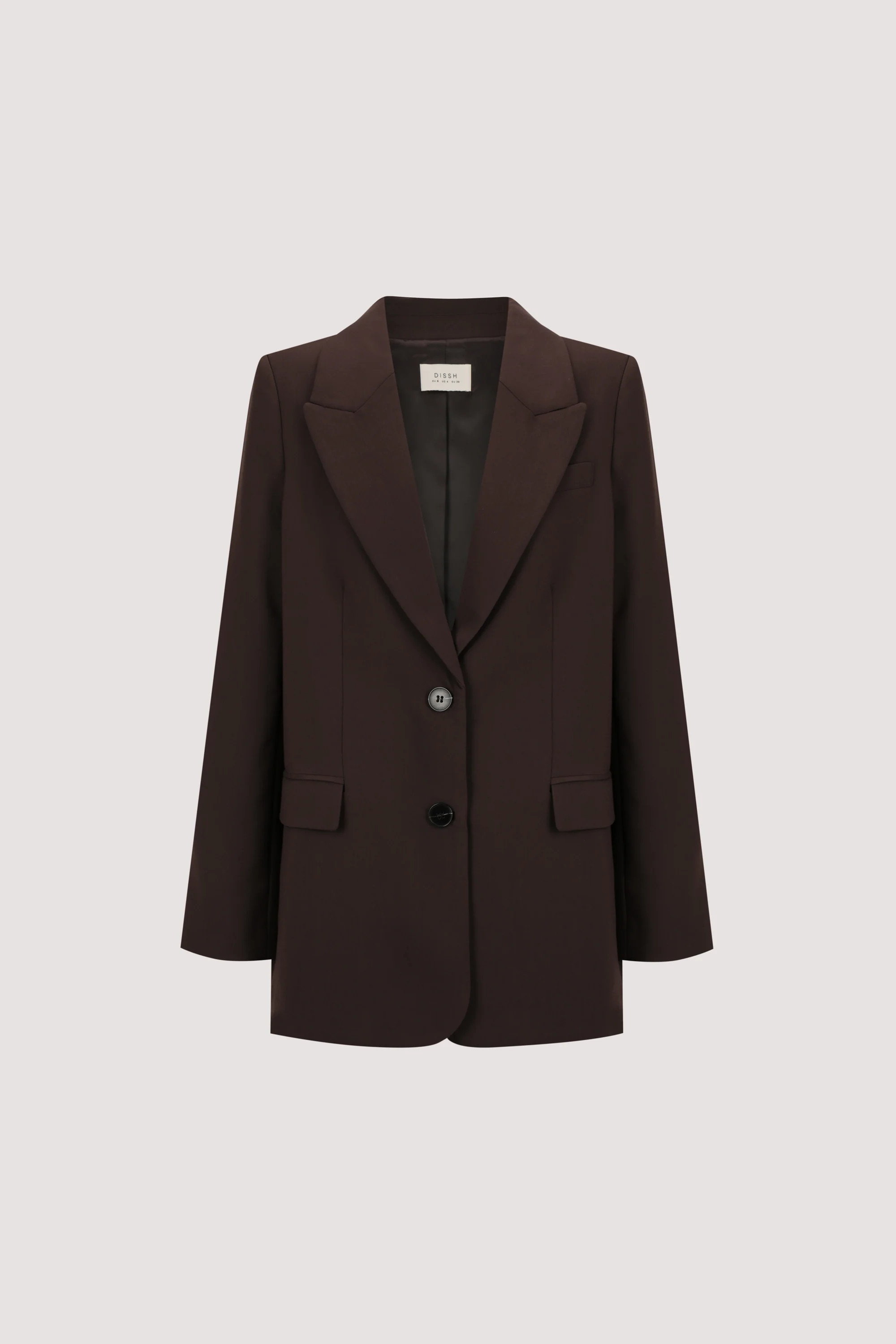 ELLE DARK CHOCOLATE BLAZER | DISSH