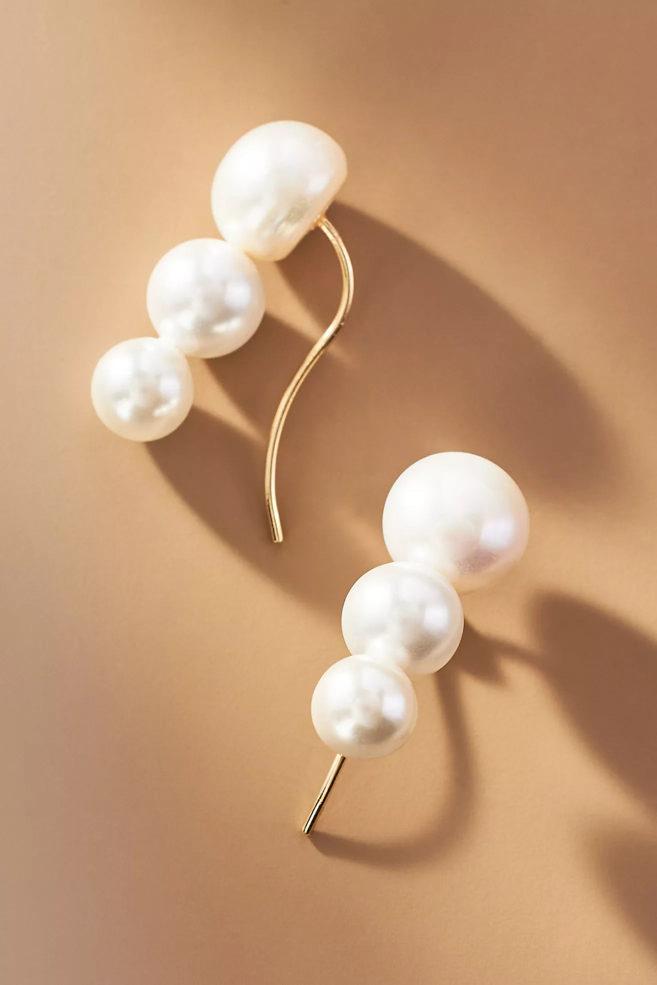 Pearl Ear Crawler Earrings | Anthropologie (US)