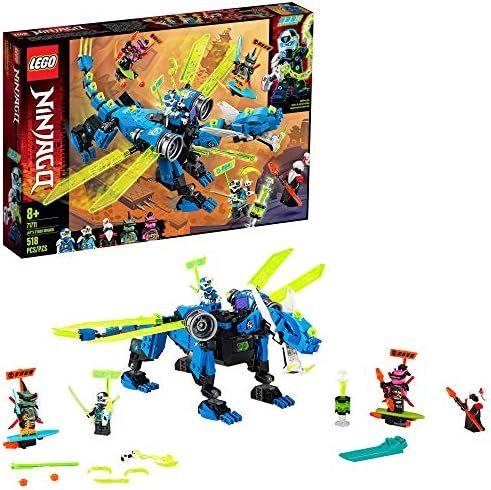 LEGO NINJAGO Jay’s Cyber Dragon 71711 Ninja Action Toy Building Kit (518 Pieces) | Amazon (US)