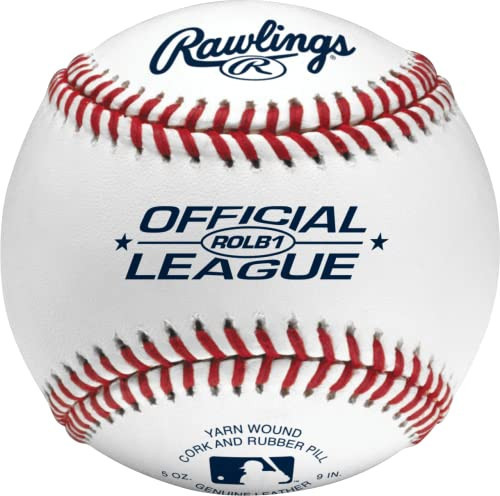 Rawlings | Official League Baseballs | Competition Grade | ROLB1 | Youth/14U | Game/Practice Use | 12 Count, White | Amazon (US)