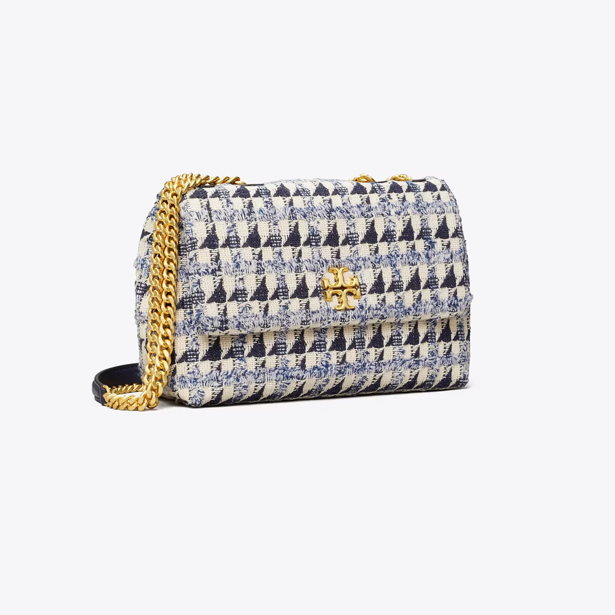 Kira Chevron Tweed Small Convertible Shoulder Bag | Tory Burch (US)