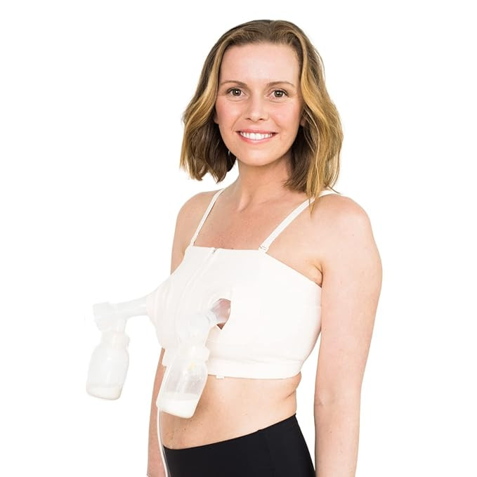 Simple Wishes Hands-Free Pumping Bra - Comfortable, Adjustable, Customizable - Converts Nursing B... | Amazon (US)