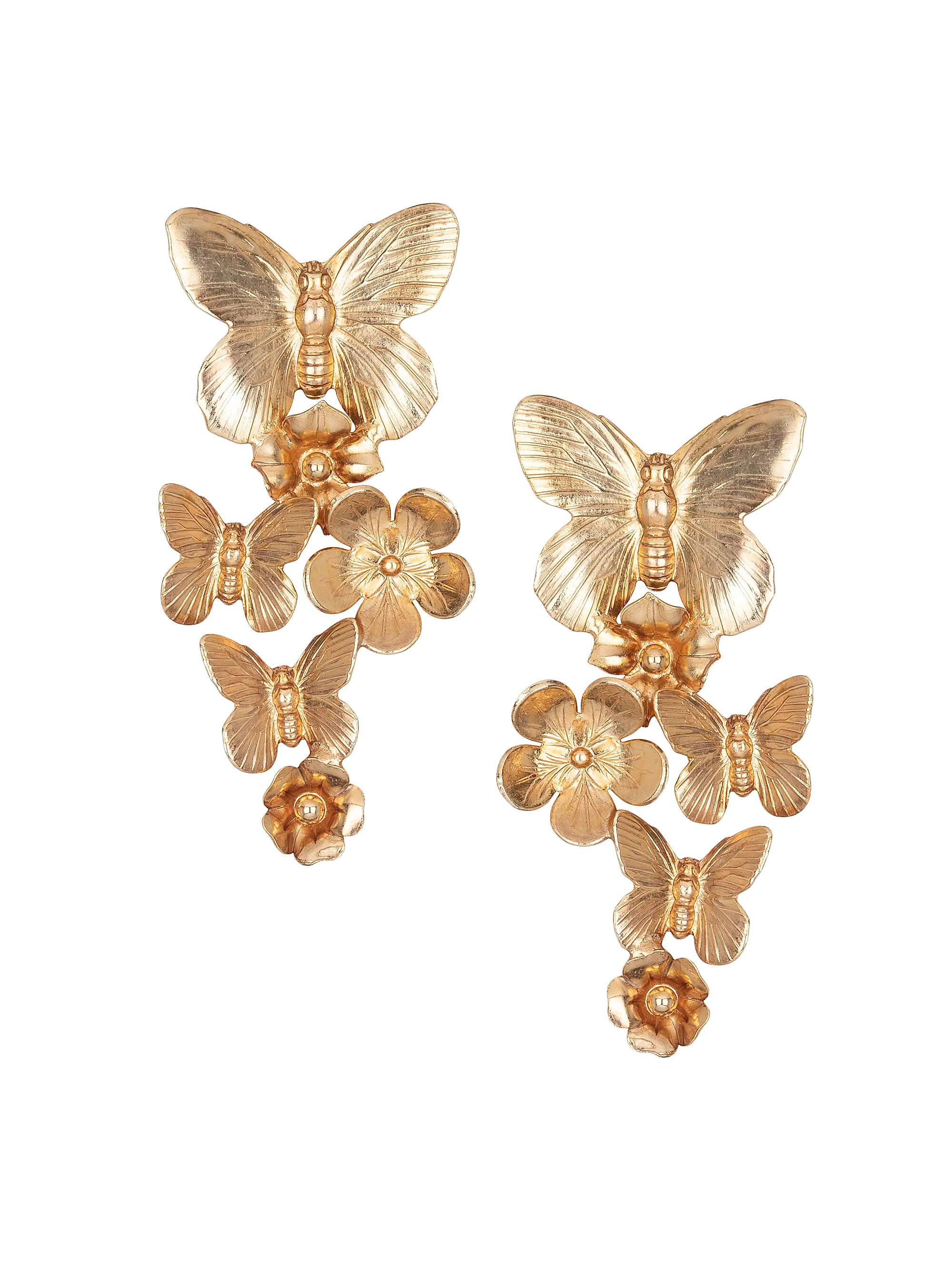 Jennifer Behr Nicola 18K-Gold-Plated Drop Earrings | Saks Fifth Avenue | Saks Fifth Avenue