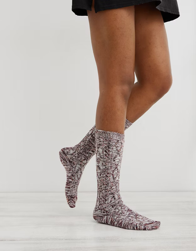 Aerie Cable Hiker Socks | Aerie
