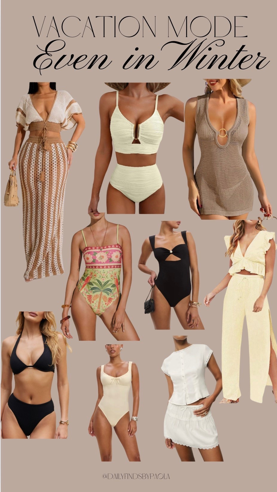 Vacation mode, even in winter ❄️☀️
Swim + resort pieces I reach for when I’m craving sunshine.

#LTKSeasonal #LTKootd #LTKTravel