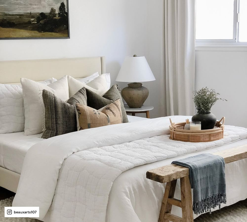 Cloud Linen Handcrafted Quilt | Pottery Barn (US)