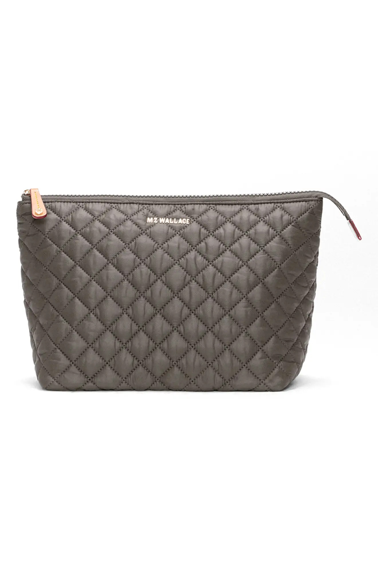 Large Zoey Quilted Nylon Cosmetics Case | Nordstrom