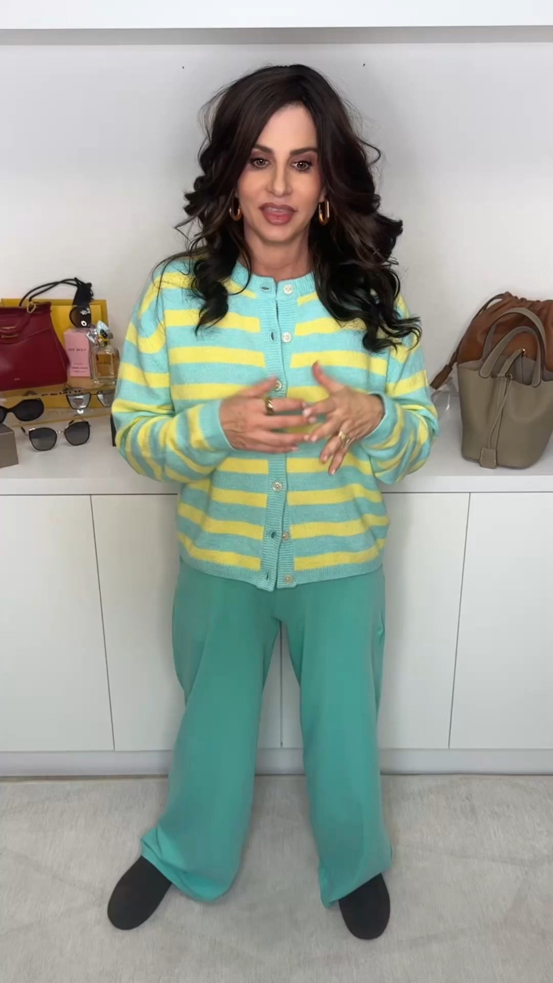 This set is the perfect loungewear. Super soft, comfortable for everyday. Pants XS , top ( cardigan) sm. Love the colors. #loungewear #everydayleisurewear #leisurewear 

#LTKSaleAlert #LTKmomlife #LTKOver40