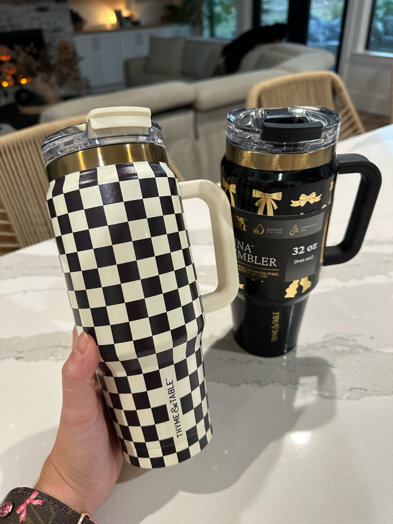 New cups from Walmart in checkered print and bows! 

Bow cup, bow Stanley, bow mug, checkered print mug 

#LTKGiftGuide