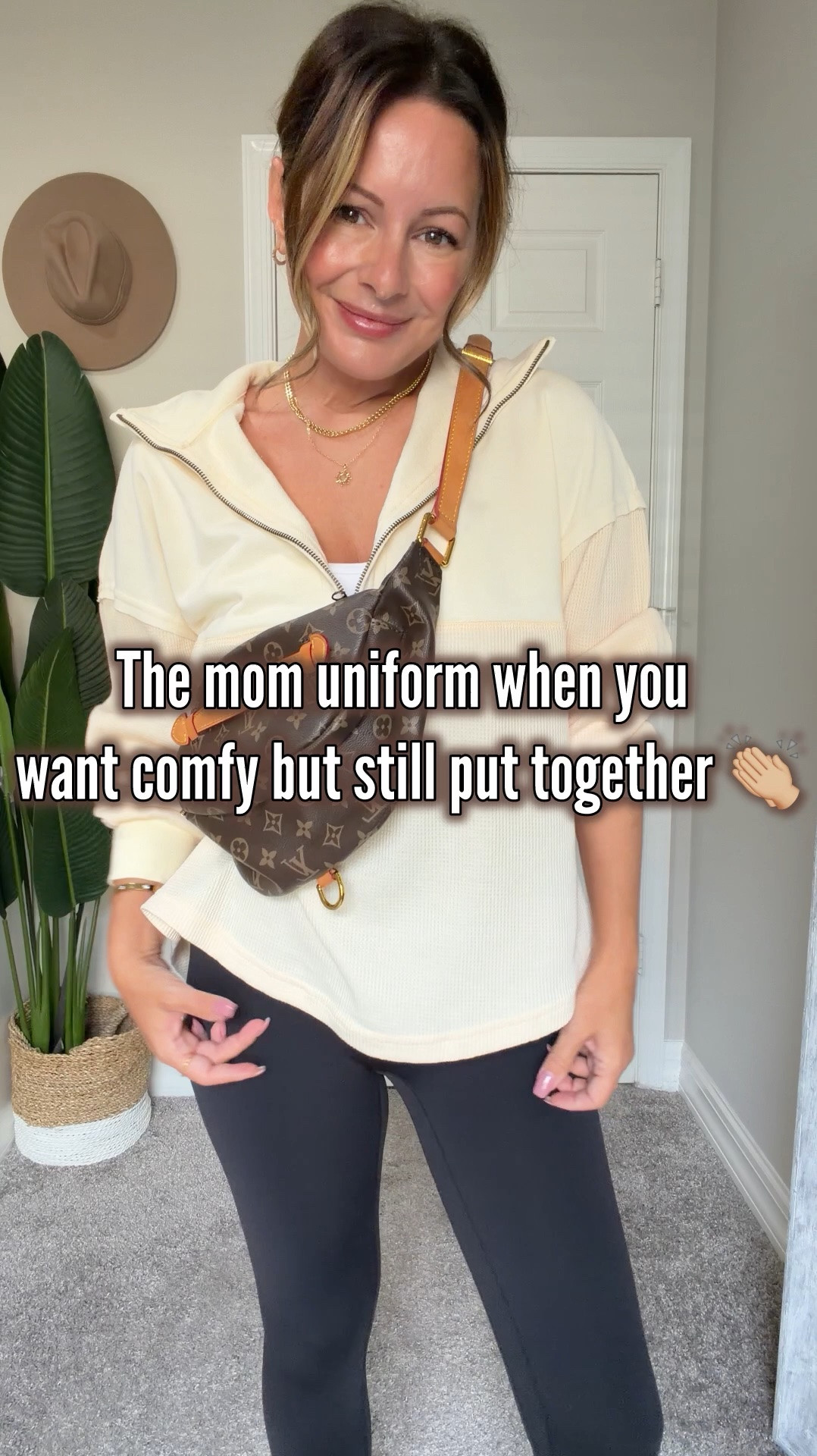 The kind of mom outfit I could live in 🙌🏼 comfy enough for running around all day but still feels put together. This pullover is SO good + an easy throw-on with leggings and sneakers! 🤍

#LTKgrwm #LTKmomlife #LTKootd