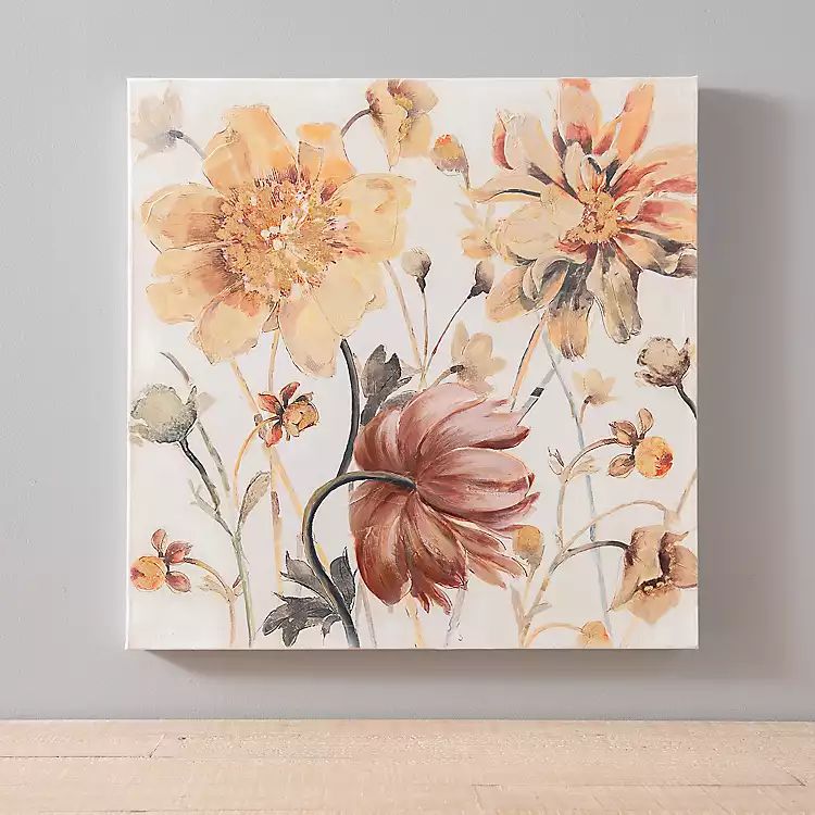 Fall Floral Canvas Art Print | Kirkland's Home