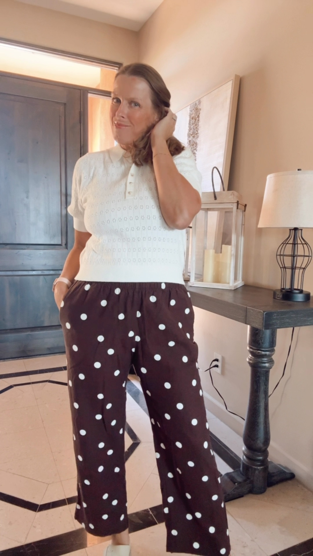 Polka dots are trending 

Polka dot pants, linen pants, sweater polo, old navy new arrivals, spring outfit, effortless style 

#LTKSeasonal #LTKSaleAlert #LTKOver40