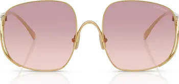 Miu Miu MU A57S 57mm Gradient Square Sunglasses | Nordstrom | Nordstrom