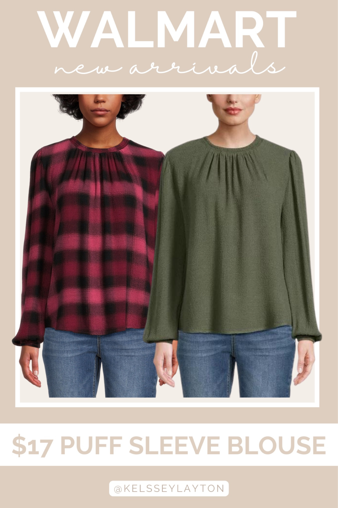 Walmart new arrival, time and tru puff sleeve blouse 

#LTKSeasonal #LTKstyletip #LTKfindsunder50
