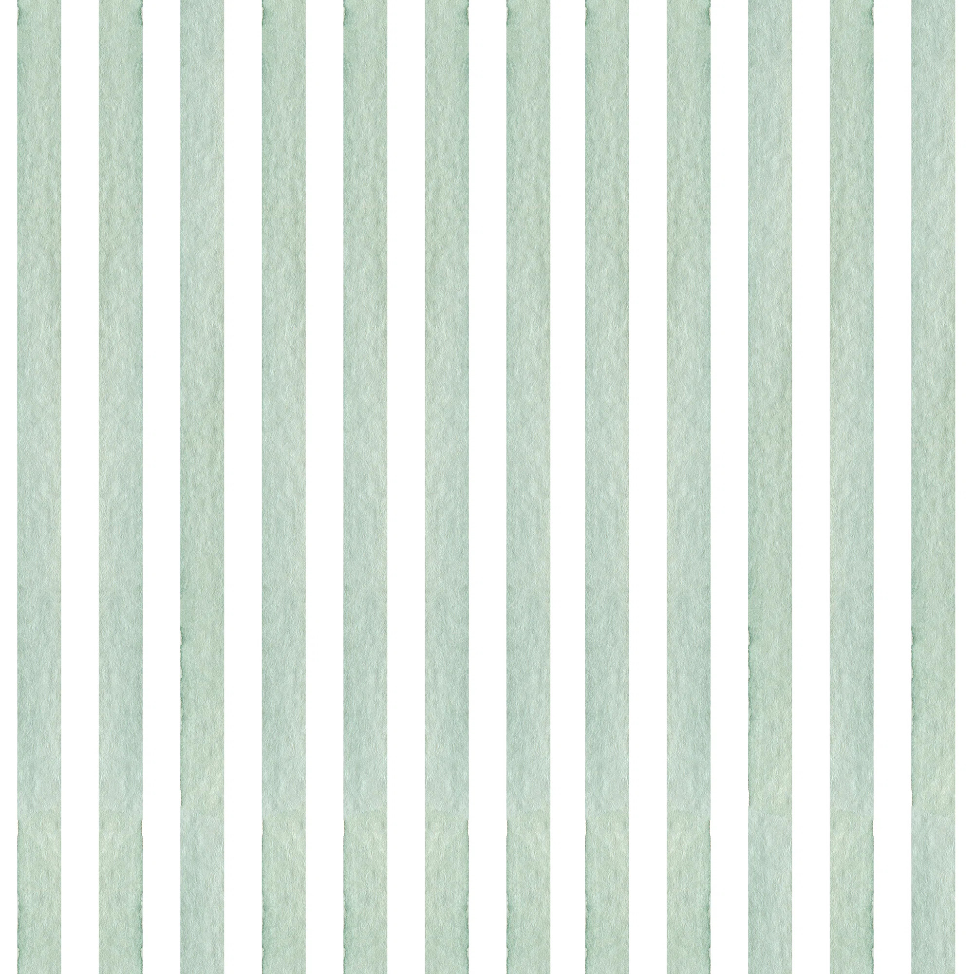 Sage Green Striped Removable Wallpaper Roll | Wayfair North America