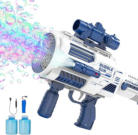 Bubble Guns Automatic with Build-in Bubble Solution (4.4 oz), 3 Fans Drive 6X Lens Bubble Blower ... | Amazon (US)