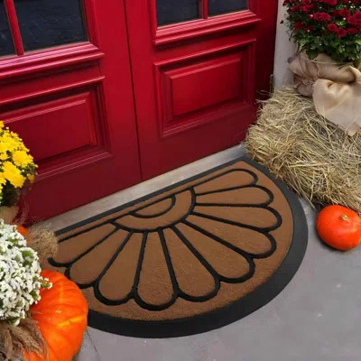 Front Door Mat - Low Pile Front Door Mat Outside Entrance - Muddy Dirt Trapping Welcome Matt Outdoor - Rubber Backing Anti Slip Indoor Doormat Entranc | Wayfair North America