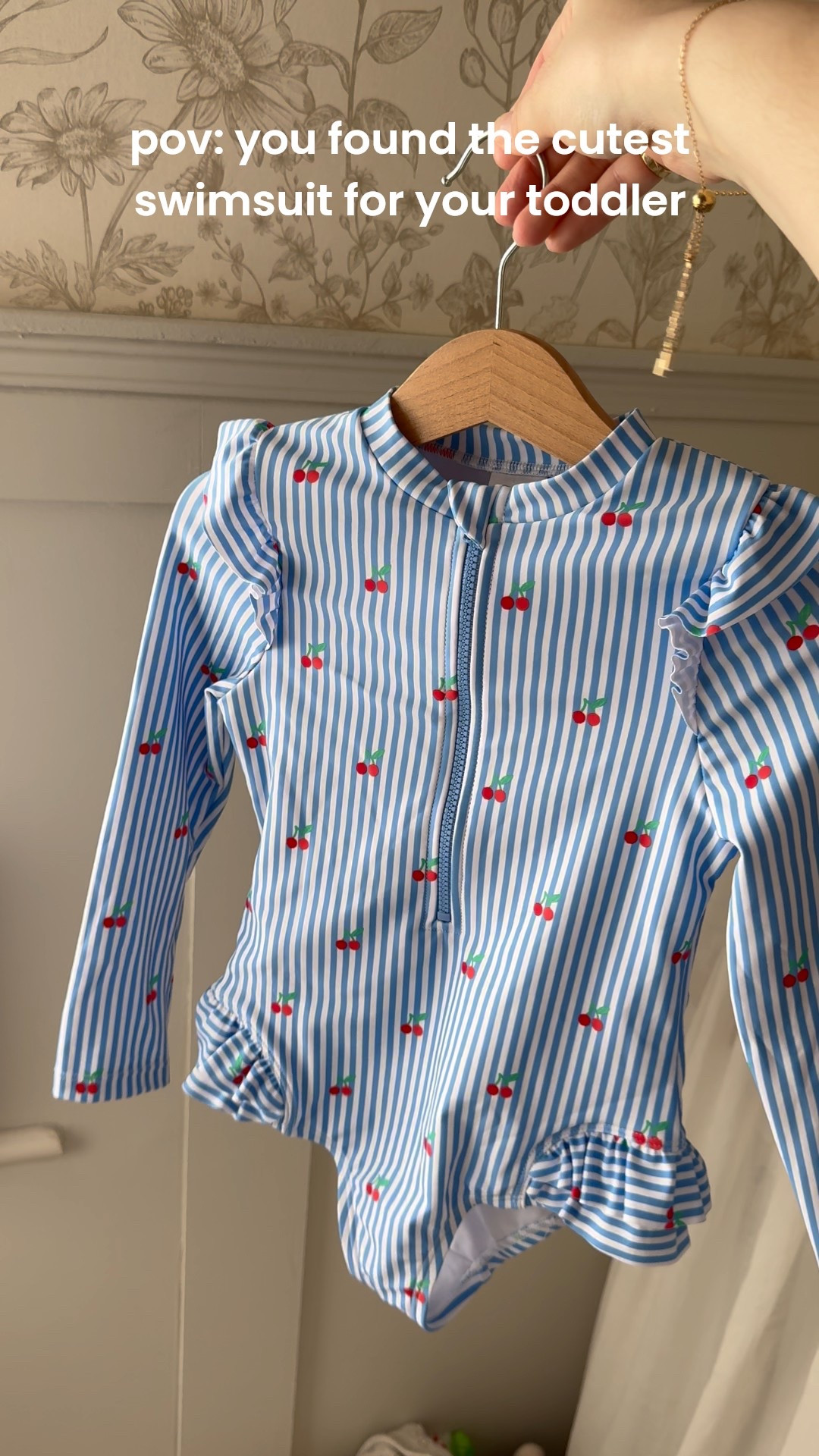 Anything with blue pinstripes and cherries is a win! The perfect swimsuit for my toddler this summer seasoCher

#LTKkids #LTKbaby #LTKfamily