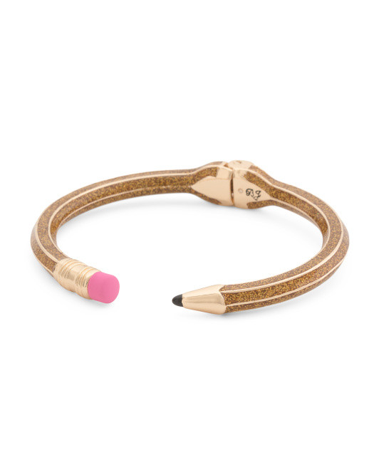 Gold Sparkle Pencil Bangle Bracelet | TJ Maxx