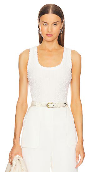 Puckered Tank in Undyed | Revolve Clothing (Global)