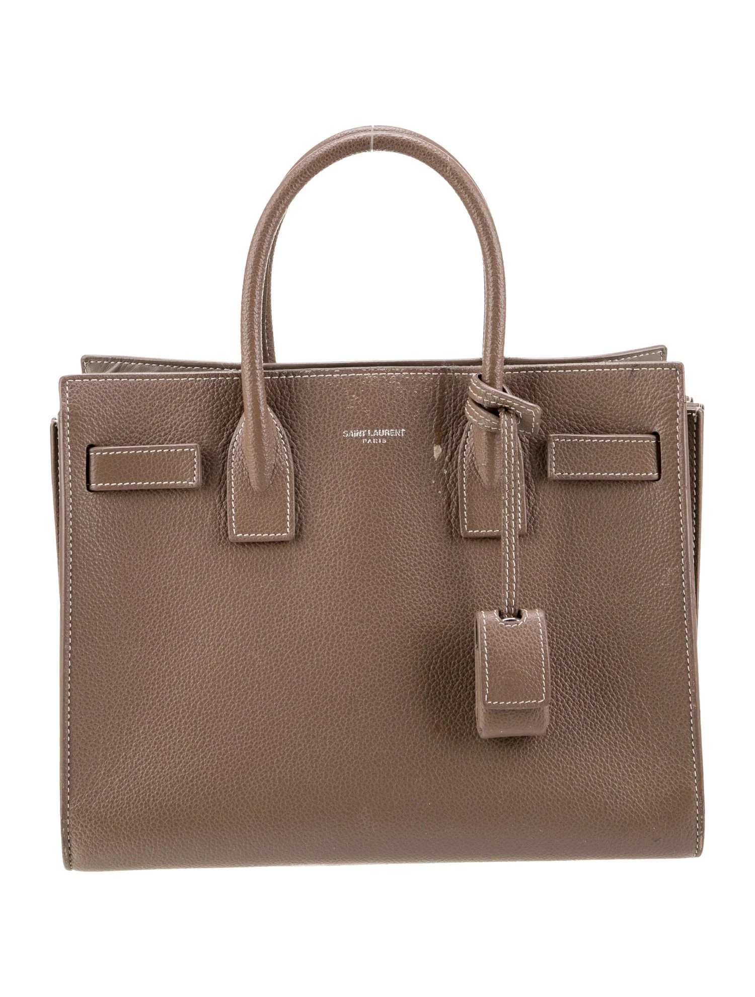 Saint Laurent Leather Sac De Jour - Brown Handle Bags, Handbags - SNT463340 | The RealReal | The RealReal
