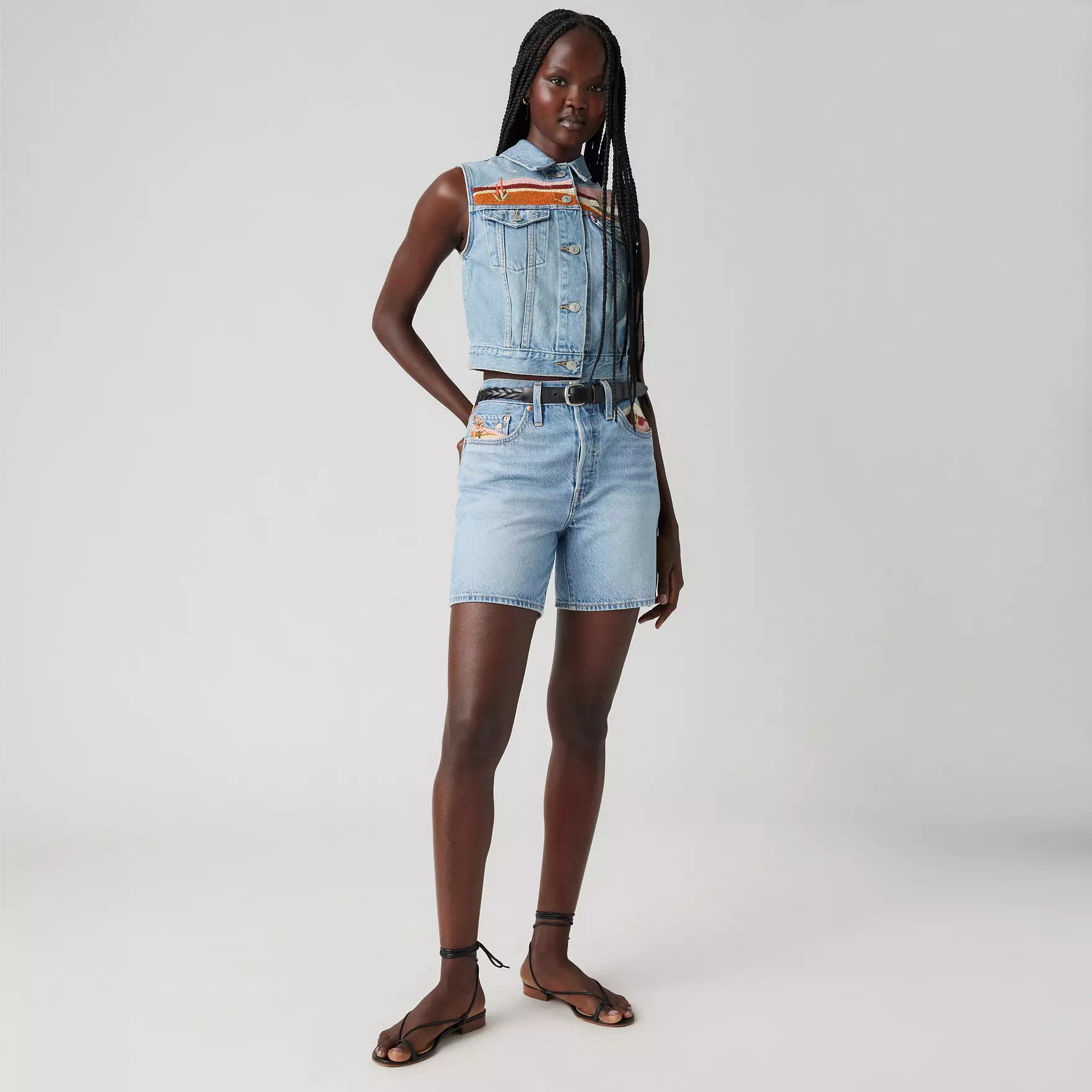 501® Original Fit High Rise Mid-thigh Lightweight Women's Shorts | Levi's US