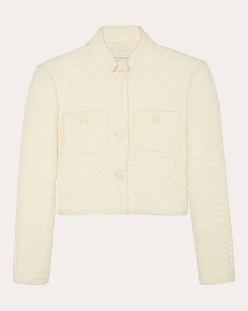 Raja Cropped Wool-Tweed Jacket | Olivela