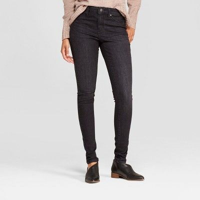 Women's High-Rise Jeggings - Universal Thread™ Black Wash | Target