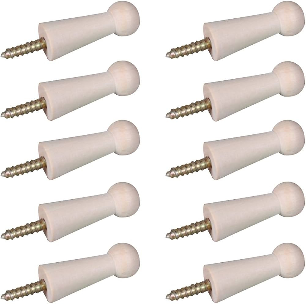 Svaitend Screw-On Solid Wood Hook Coat Hook Towel Hook Shaker Pegs for Bathroom Livingroom Garden... | Amazon (US)