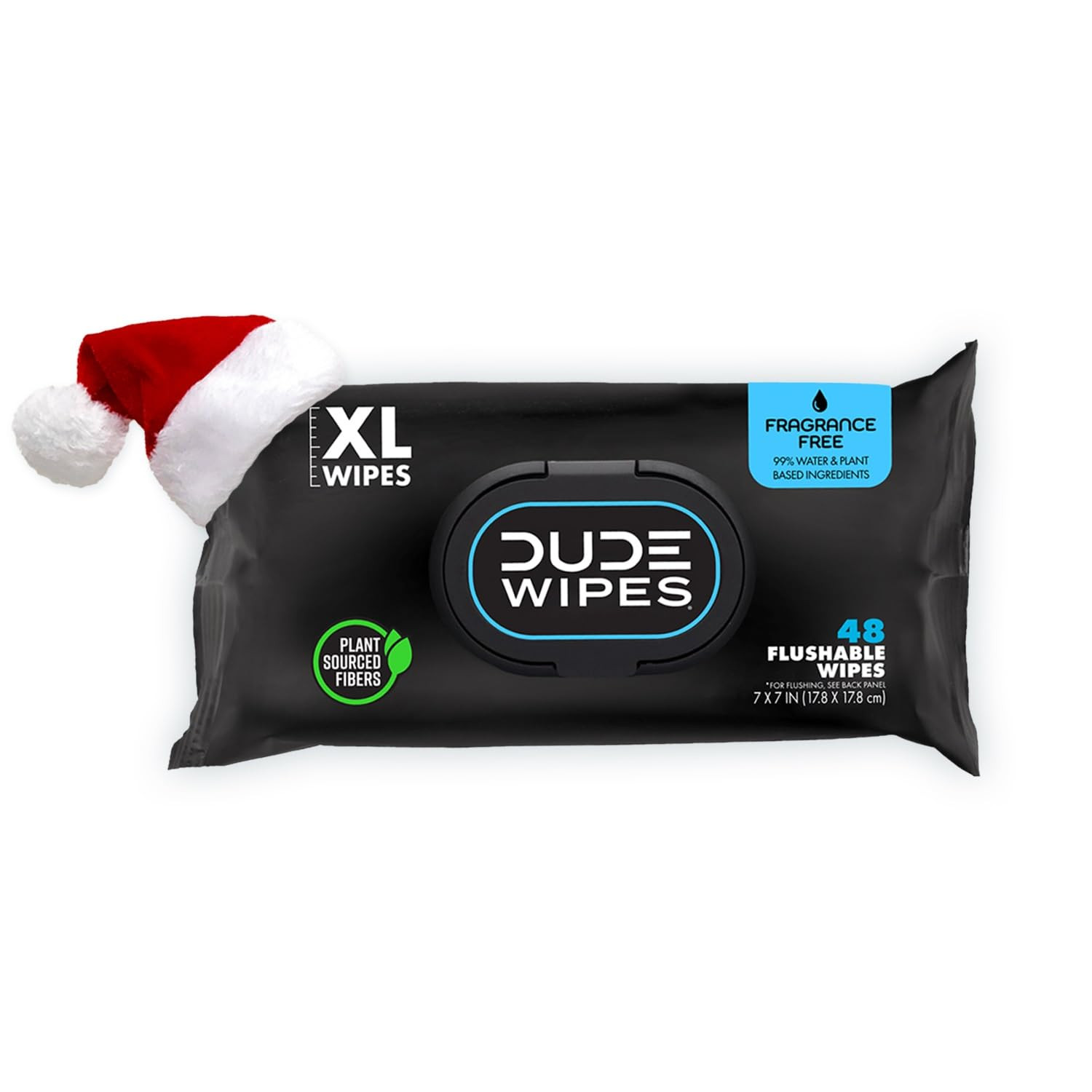 DUDE Wipes - Flushable Wipes Stocking Stuffers - 1 Pack, 48 Wipes - Unscented Extra-Large Adult W... | Amazon (US)